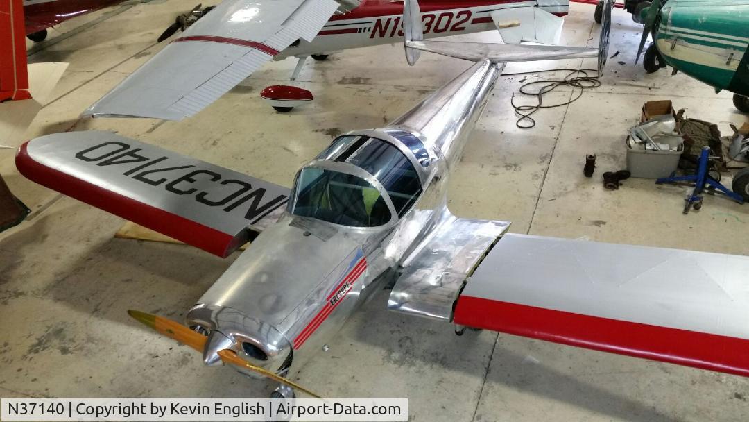 N37140, 1941 Erco 415C Ercoupe C/N 107, This is an original pre-war Ercoupe that has most of it's original components. It has been receiving a complete restoration over the last 5 years and should be back into the air soon. The log books are complete and show that it flew during the war years.