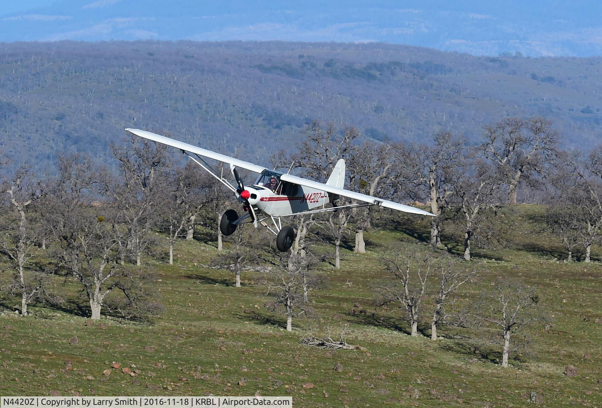 N4420Z, 1968 Piper PA-18-150 Super Cub C/N 18-8756, This picture was shot while flying over antelope Creek Canyon in November 2016 tehama county north California