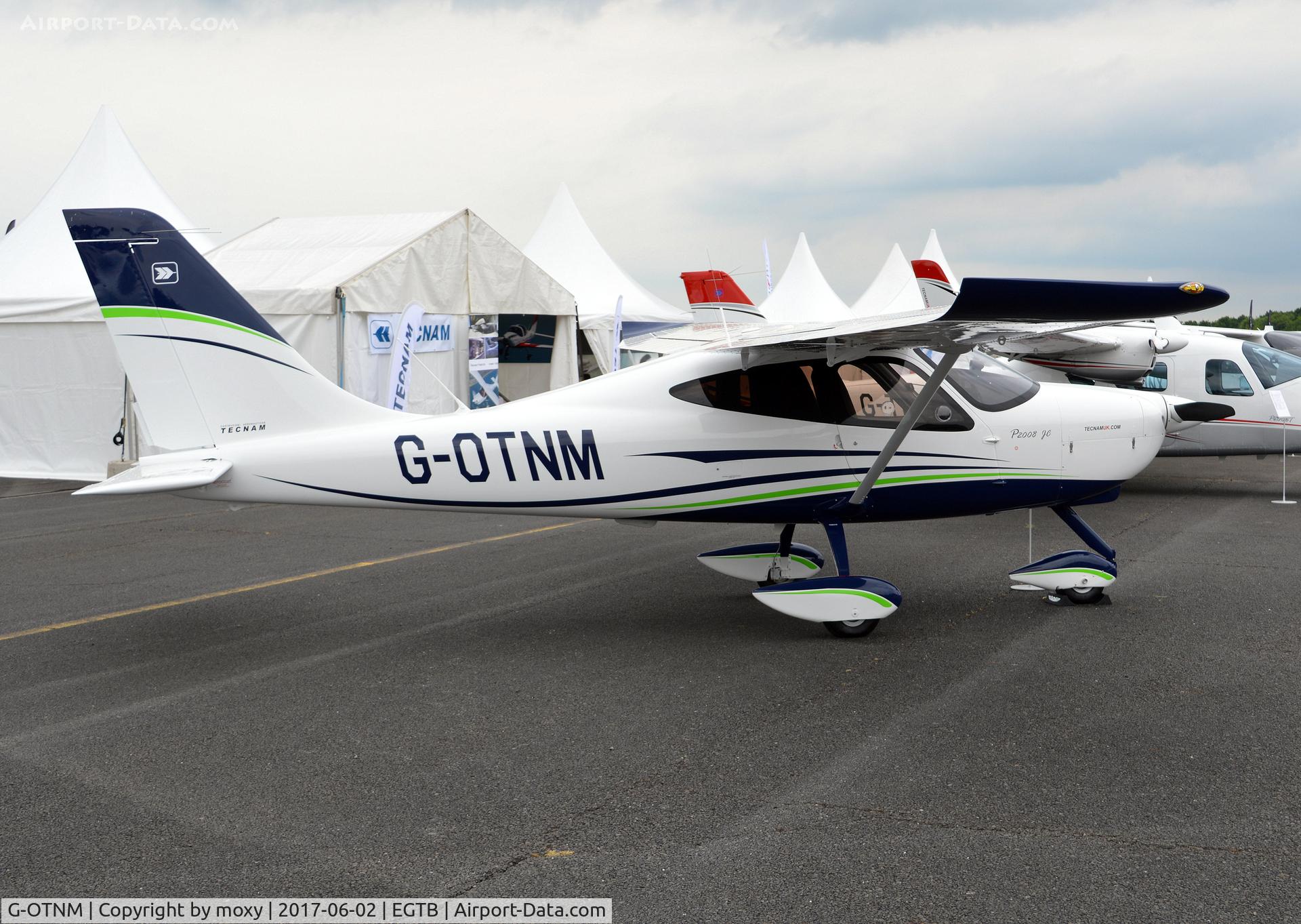 G-OTNM, 2017 Tecnam P-2008JC C/N 1074, Costruzioni Aeronautiche Tecnam SRL P2008-JC at AeroExpo 2017, Wycombe Air Park.