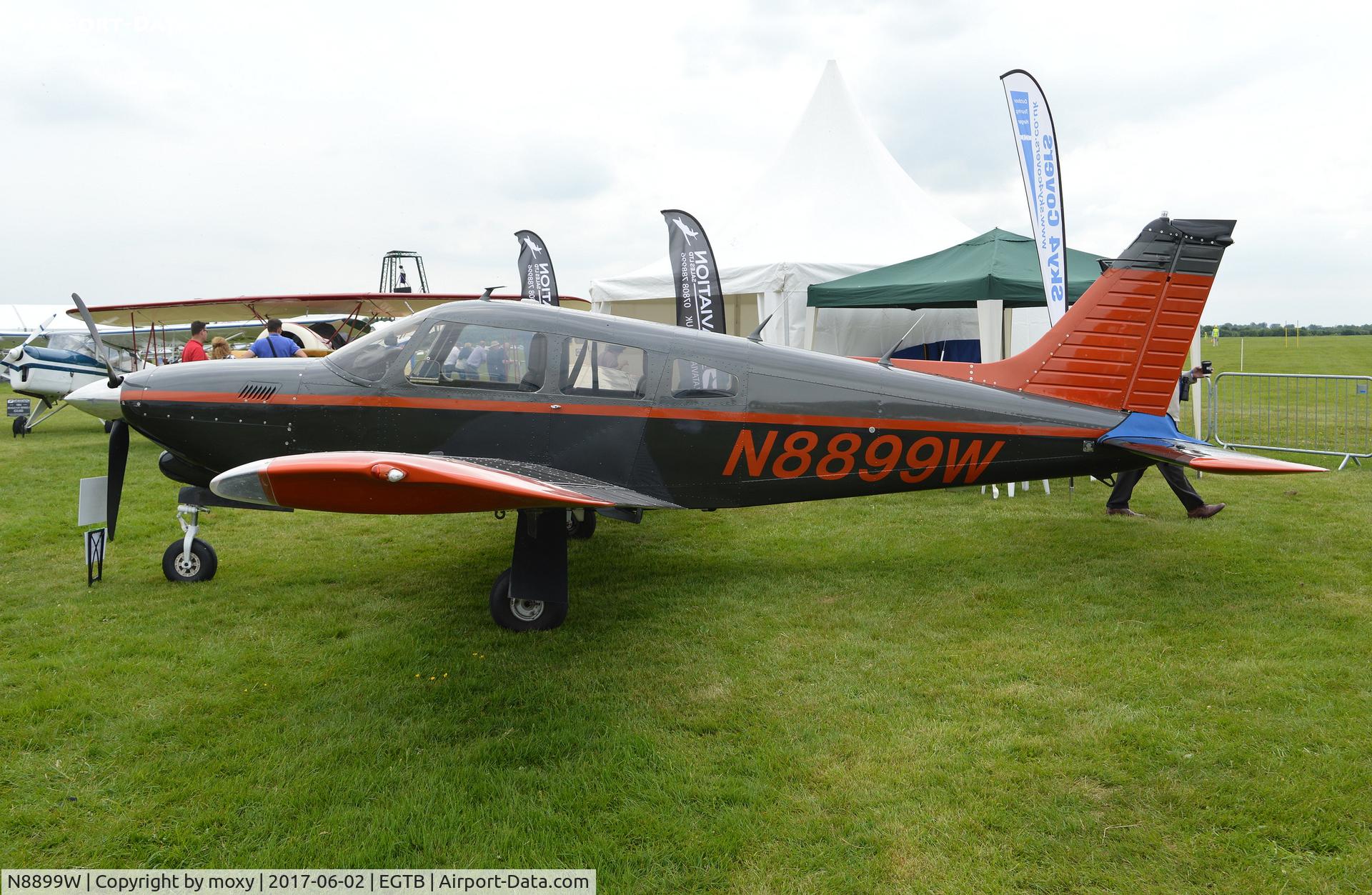 N8899W, 1977 Piper Turbo Arrow III C/N 28R-7803046, Piper Turbo Arrow III at AeroExpo 2017, Wycombe Air Park.