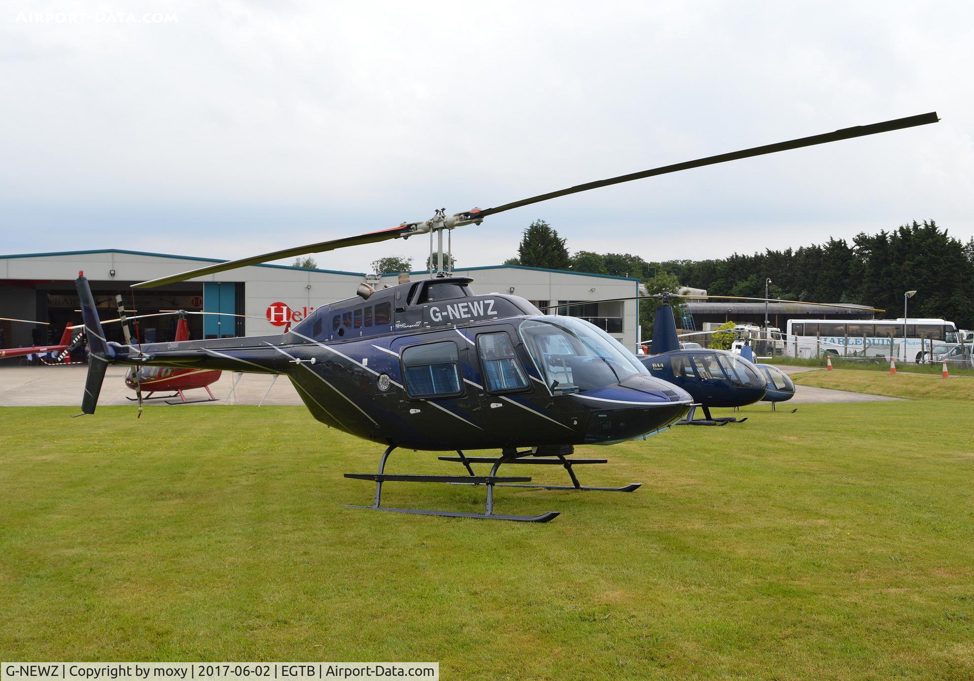 G-NEWZ, 1998 Bell 206B JetRanger III C/N 4475, Bell 206B JetRanger III at Wycombe Air Park. Ex G-GBVZ