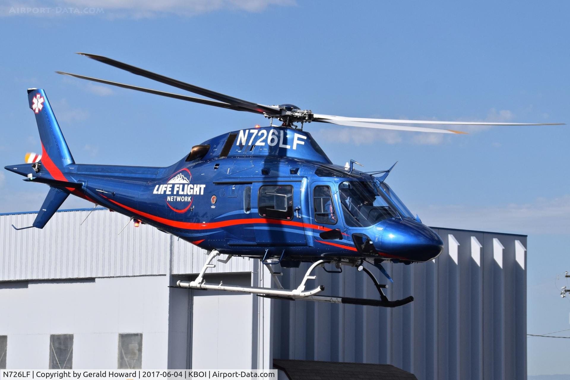 N726LF, 2015 AgustaWestland AW-119 MKII Koala C/N 14836, Departing BOI.