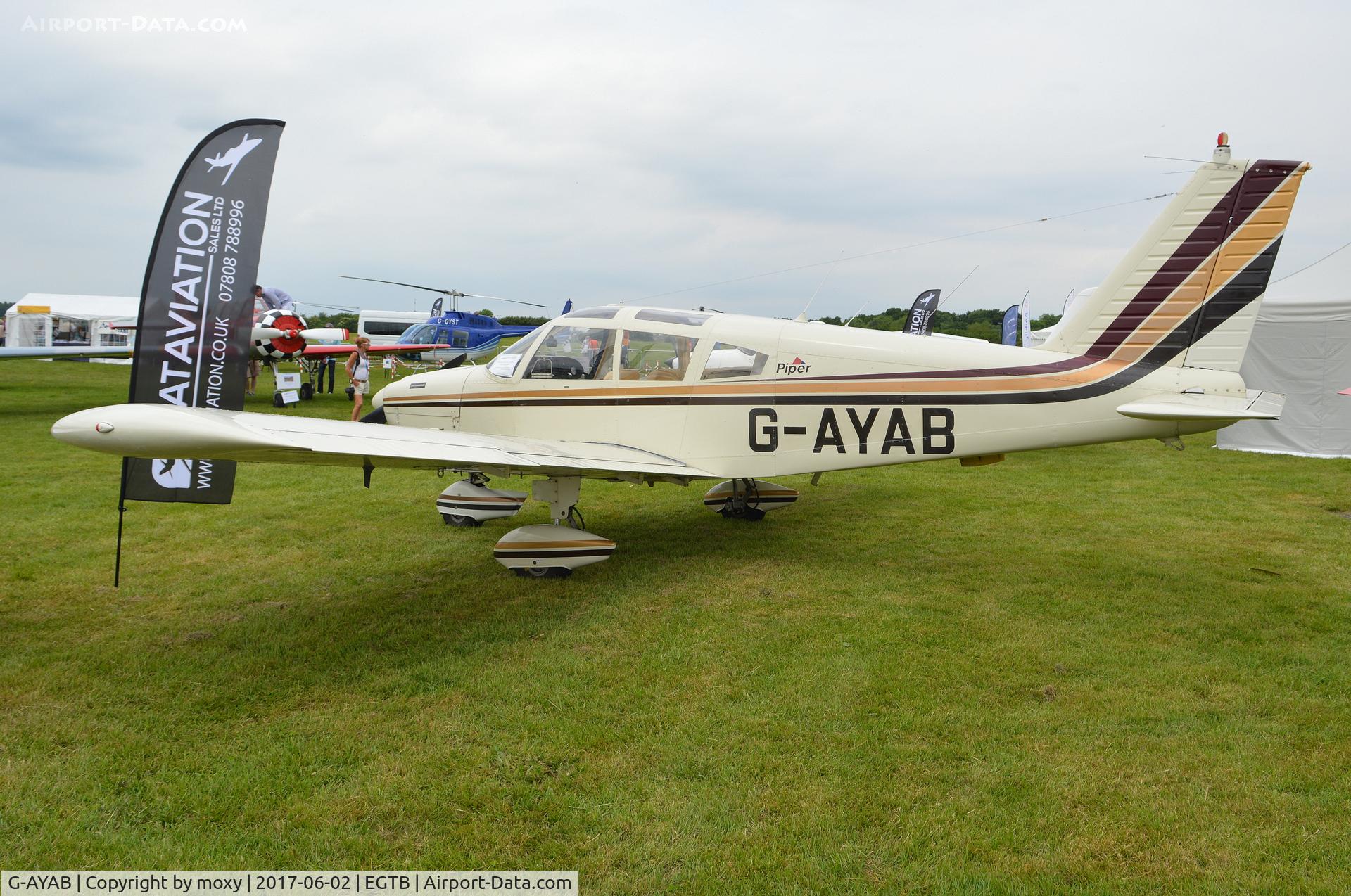 G-AYAB, 1970 Piper PA-28-180 Cherokee C/N 28-5804, Piper PA-28-180 Cherokee at Wycombe Air Park.