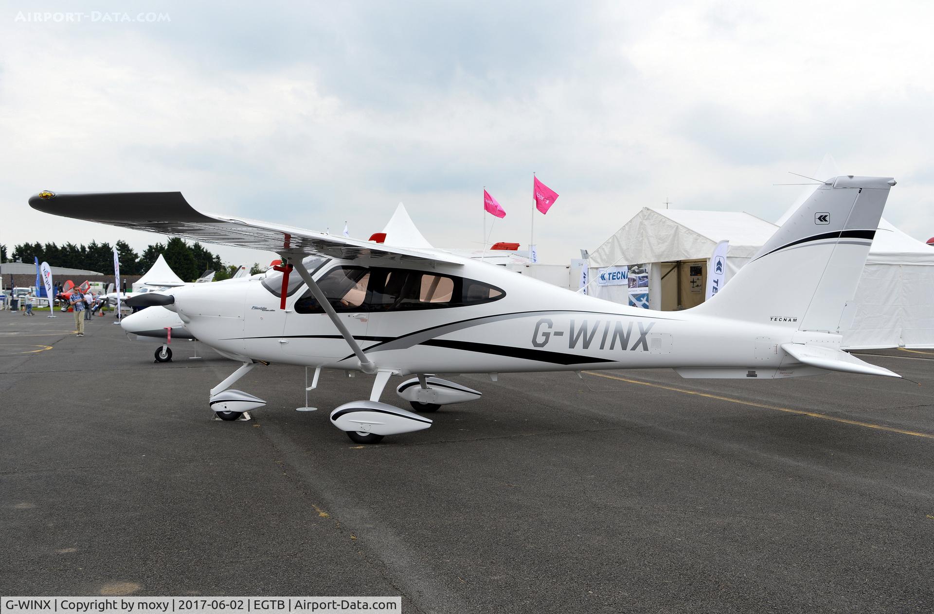 G-WINX, 2017 Tecnam P-2010 C/N 048, Tecnam P-2010 at AeroExpo 2017, Wycombe Air Park.