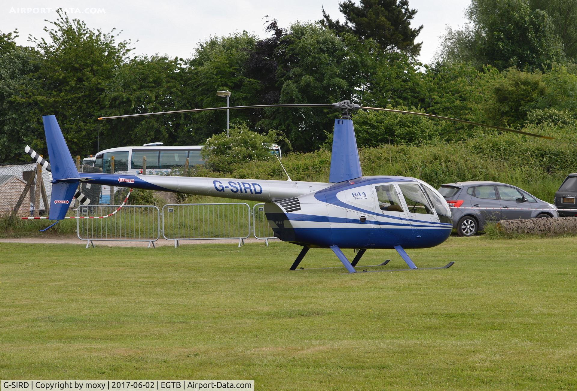 G-SIRD, 2007 Robinson R44 Raven II C/N 11745, Robinson R44 Raven II at Wycombe Air Park.