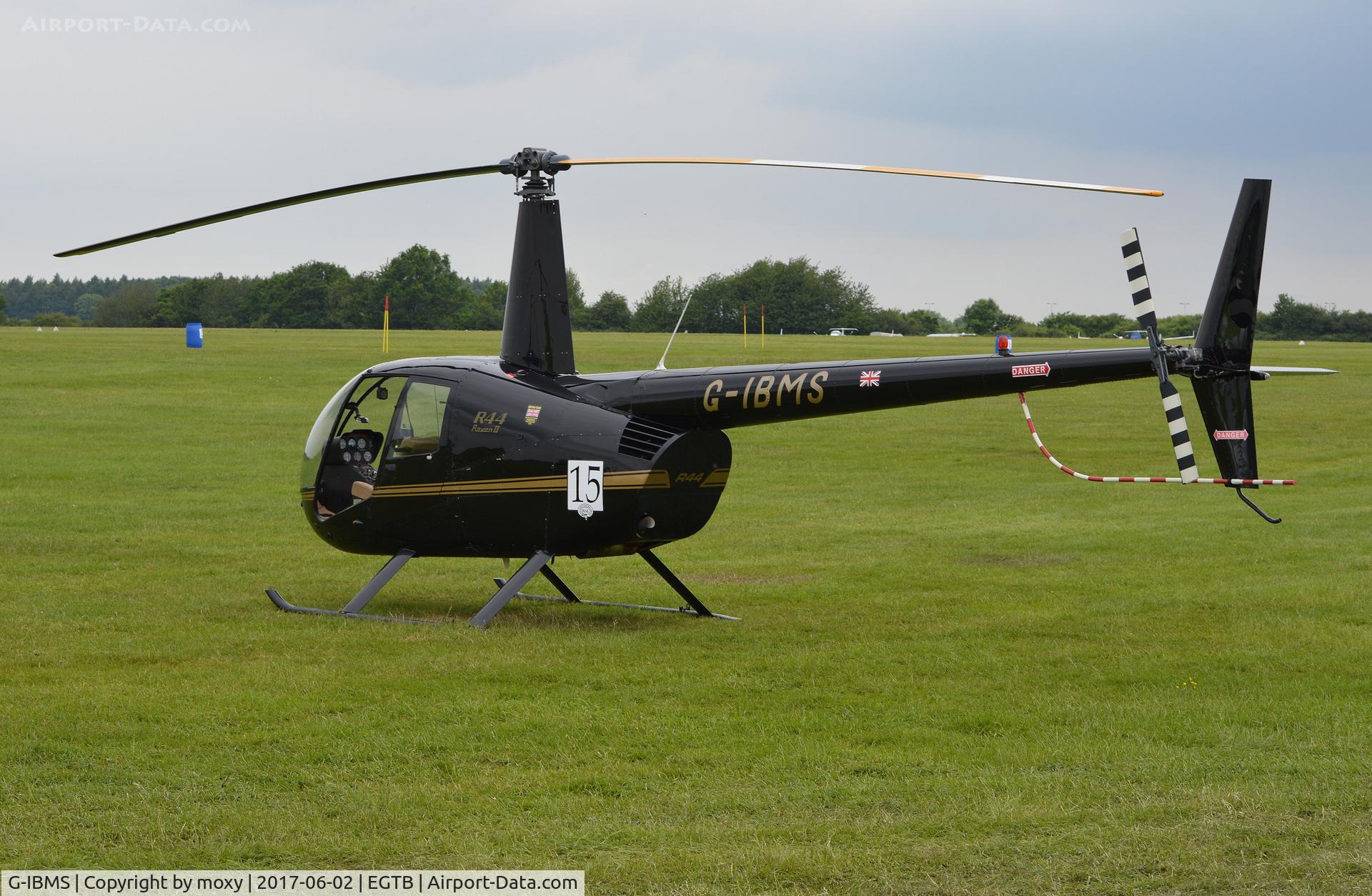 G-IBMS, 2006 Robinson R44 Raven II C/N 11287, Robinson R44 Raven II at Wycombe Air Park.