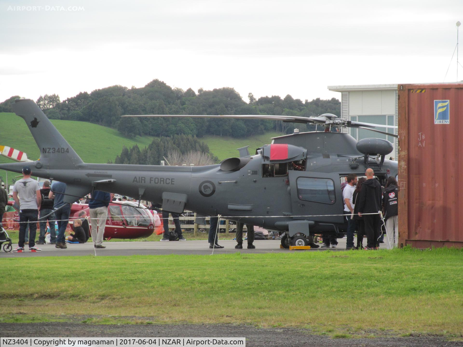 NZ3404, AgustaWestland A-109LUH C/N 13785, across apron