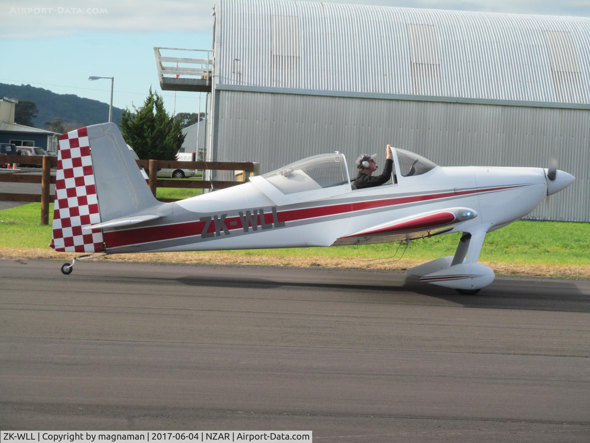 ZK-WLL, Vans RV-7 C/N 71005, coming in