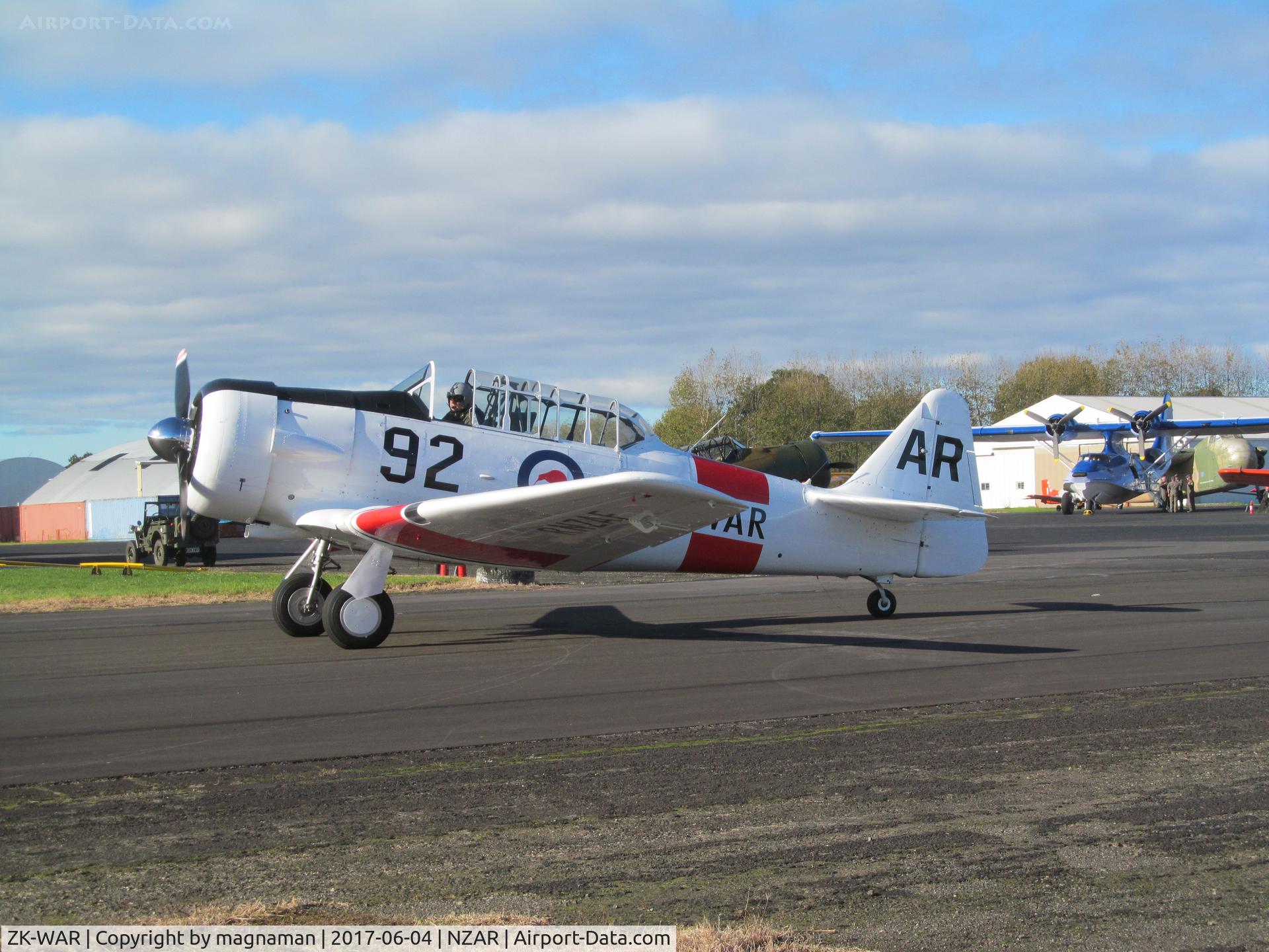 ZK-WAR, North American AT-6D Harvard III C/N 88-16506 (42-84725), off for display
