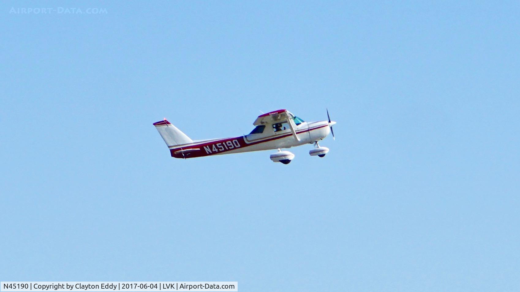 N45190, 1975 Cessna 150M C/N 15076777, Livermore Airport California 2017.