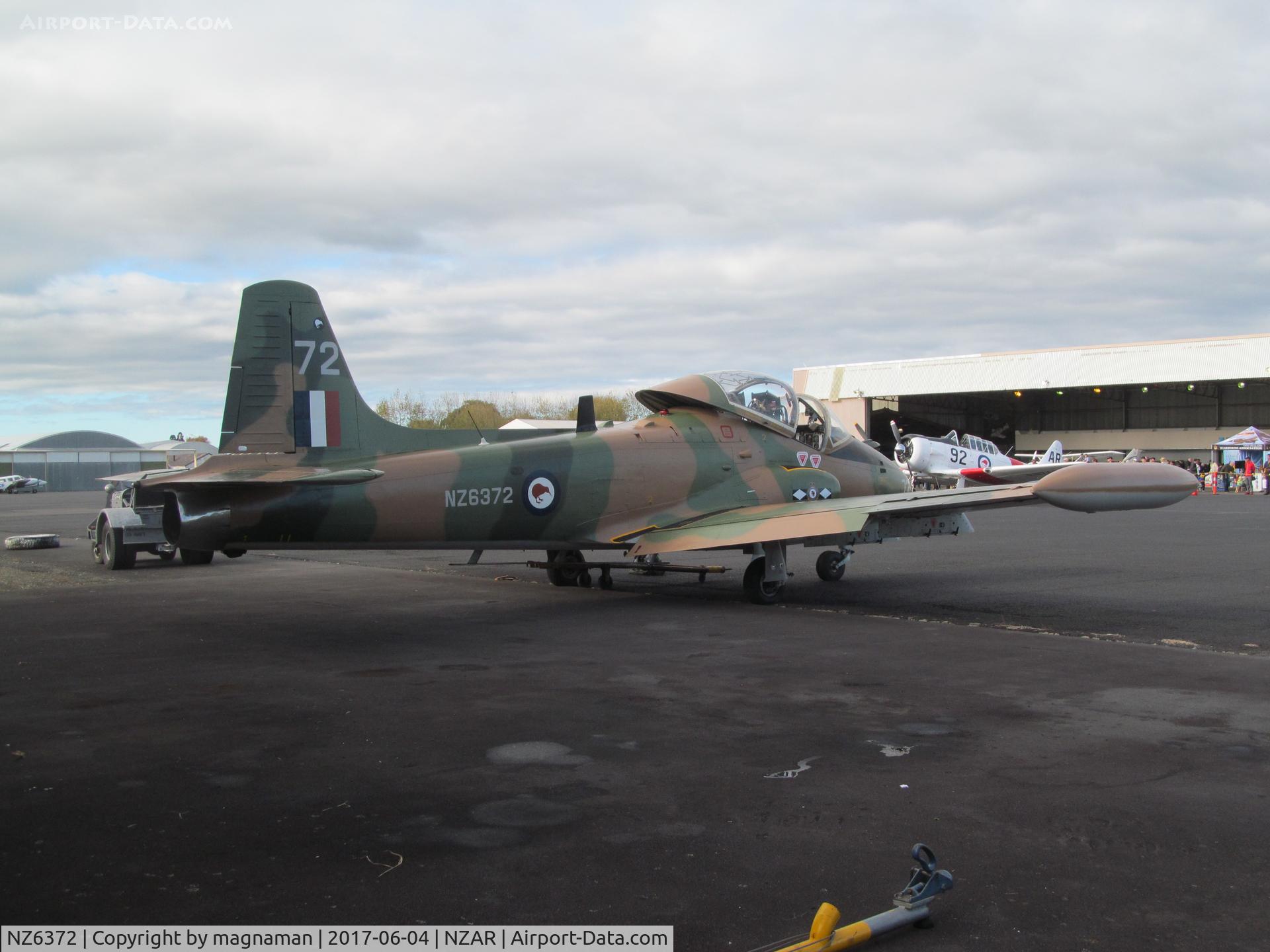NZ6372, 1973 BAC 167 Strikemaster Mk.88 C/N 342, in static park