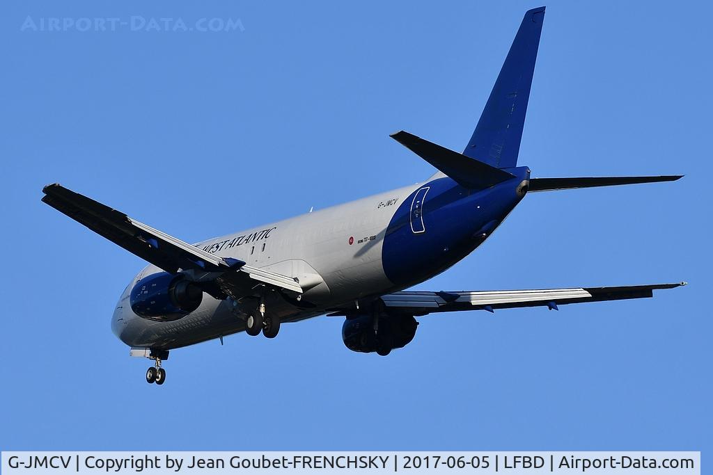 G-JMCV, 1989 Boeing 737-4K5 C/N 24128, Atlantic Airlines QY1846 from Brussels landing runway 23