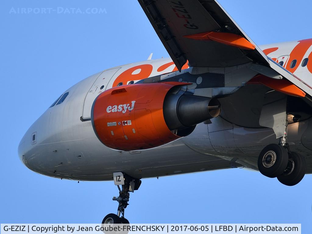 G-EZIZ, 2005 Airbus A319-111 C/N 2646, U24301 from Lyon landing runway 23