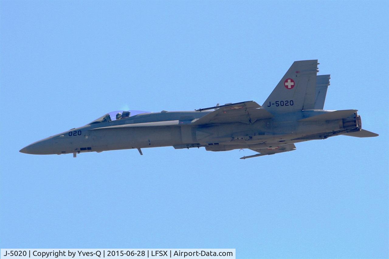 J-5020, McDonnell Douglas F/A-18C Hornet C/N 1369/SFC020, Swiss Air Force McDonnell Douglas FA-18C Hornet, On display, Luxeuil-Saint Sauveur Air Base 116 (LFSX) Open day 2015