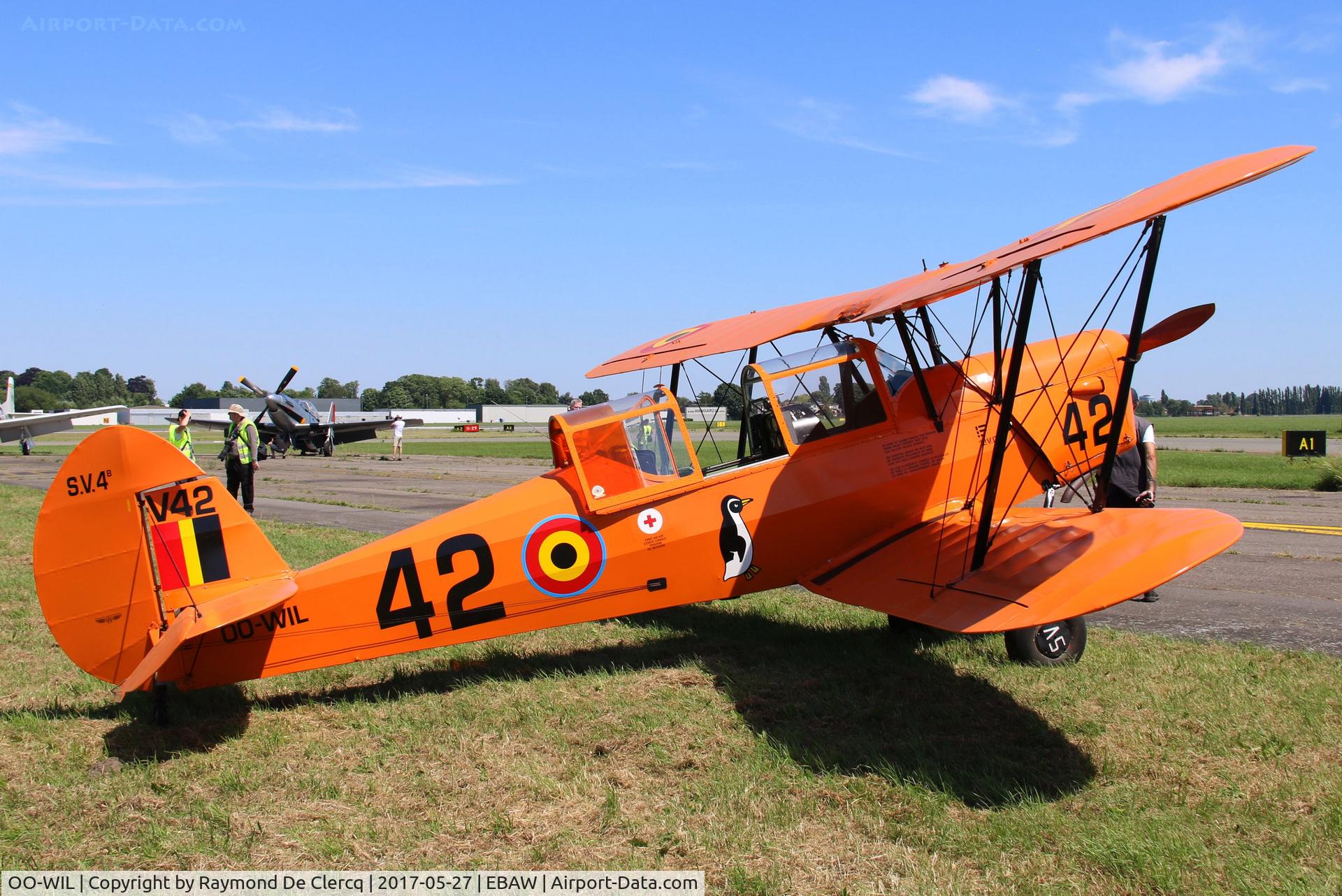 OO-WIL, Stampe-Vertongen SV-4B C/N 1184, 26th Stampe fly in.