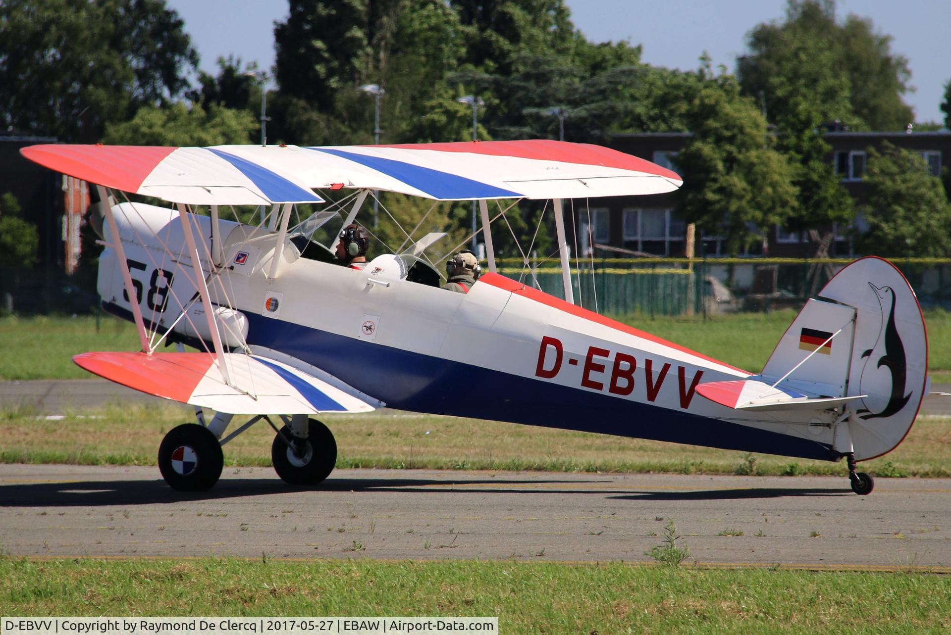D-EBVV, 1951 Stampe-Vertongen SV-4B Coupe C/N 1200, 26th Stampe fly in.