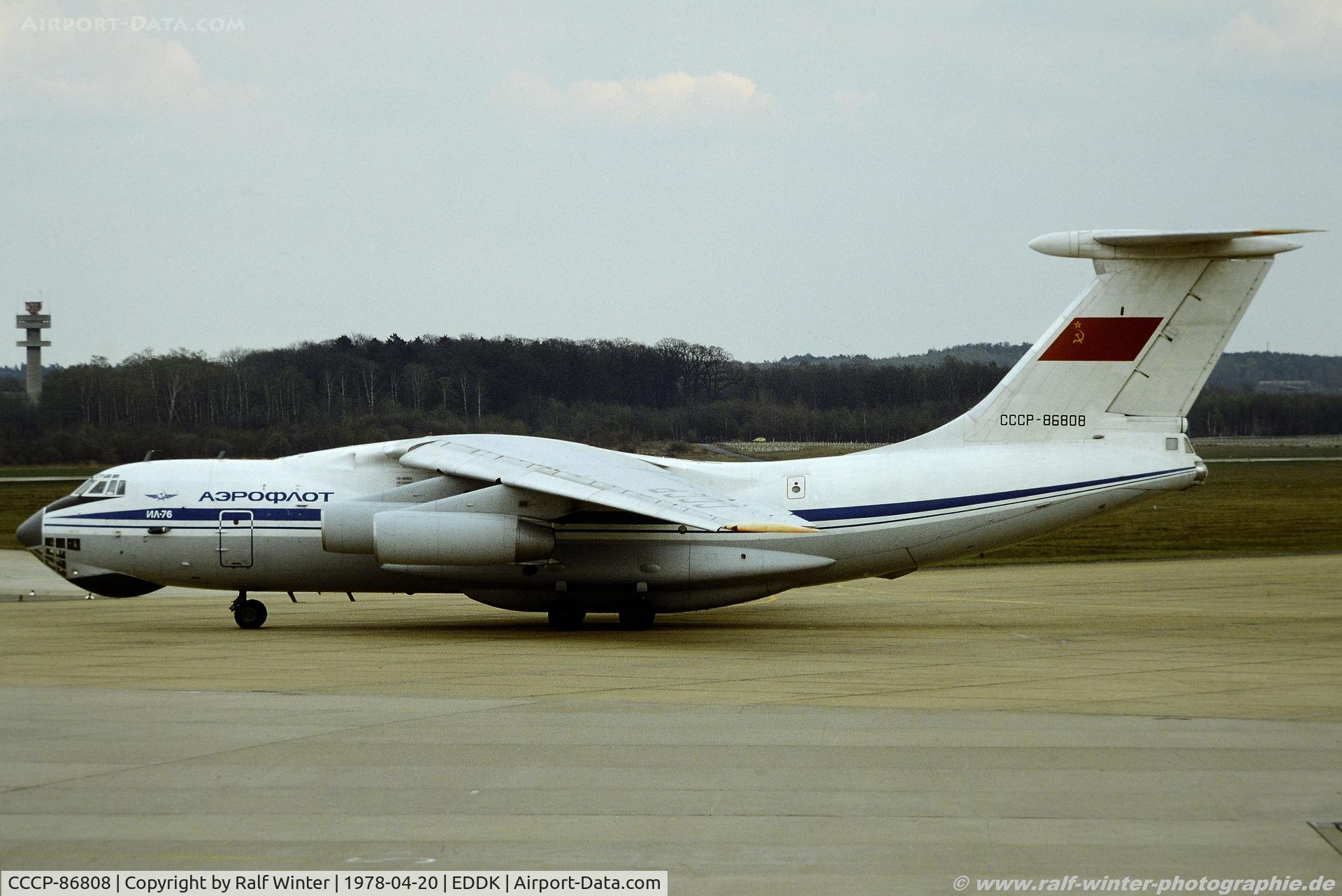 CCCP-86808, Ilyushin II-76M C/N 053404085, Ilyushin Il-76M - Aeroflot - 053404085 - CCCP-86808 - 20.04.1978 - CGN