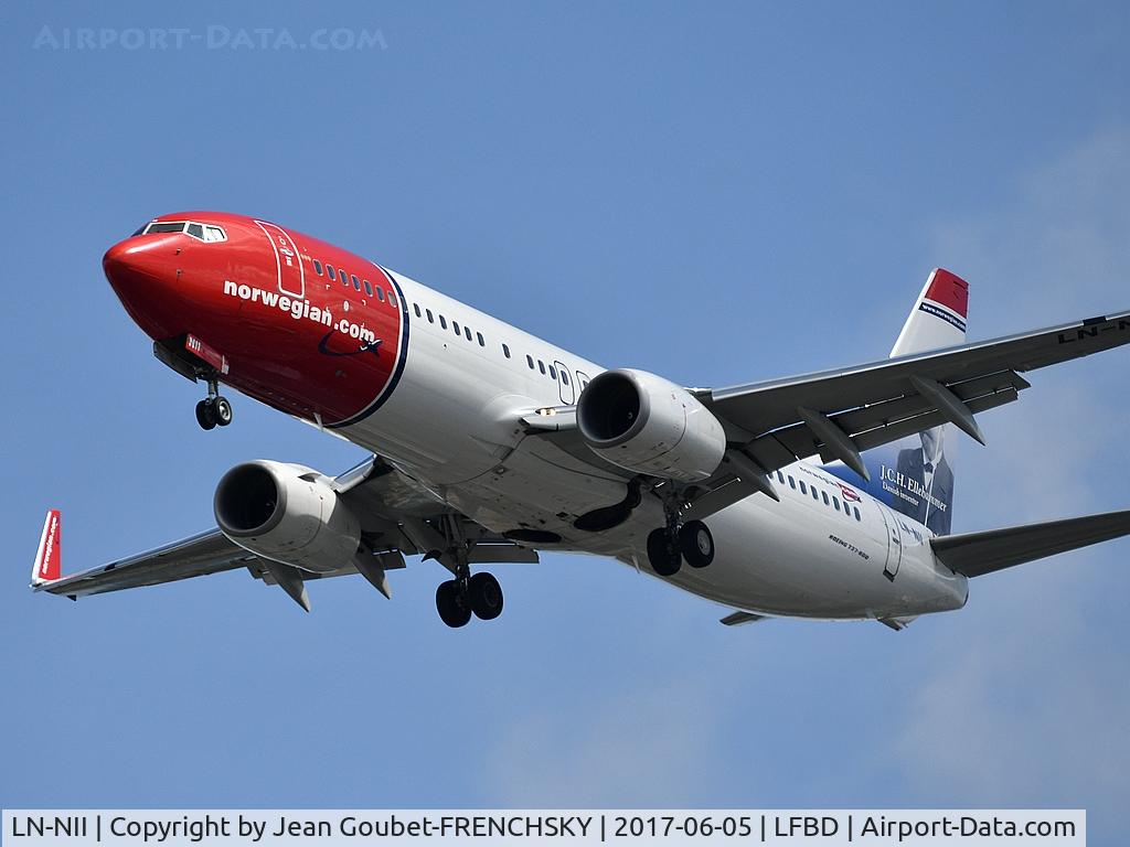 LN-NII, 2014 Boeing 737-8JP C/N 43877, Norwegian DY4319 from Stockholm (ARN) landing runway 23