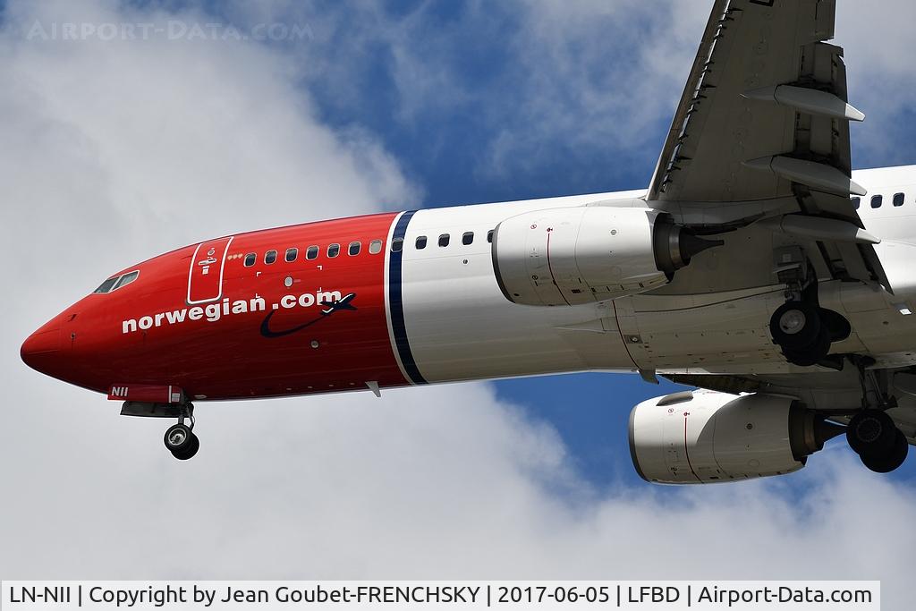 LN-NII, 2014 Boeing 737-8JP C/N 43877, Norwegian DY4319 from Stockholm (ARN) landing runway 23
