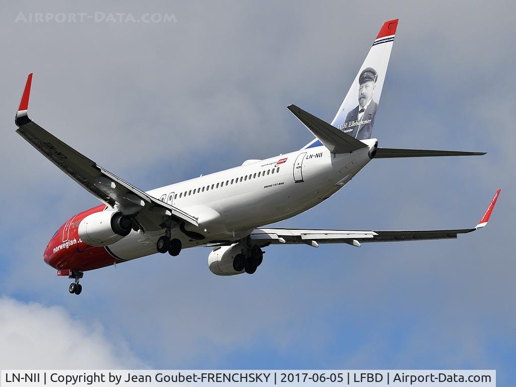 LN-NII, 2014 Boeing 737-8JP C/N 43877, Norwegian DY4319 from Stockholm (ARN) landing runway 23