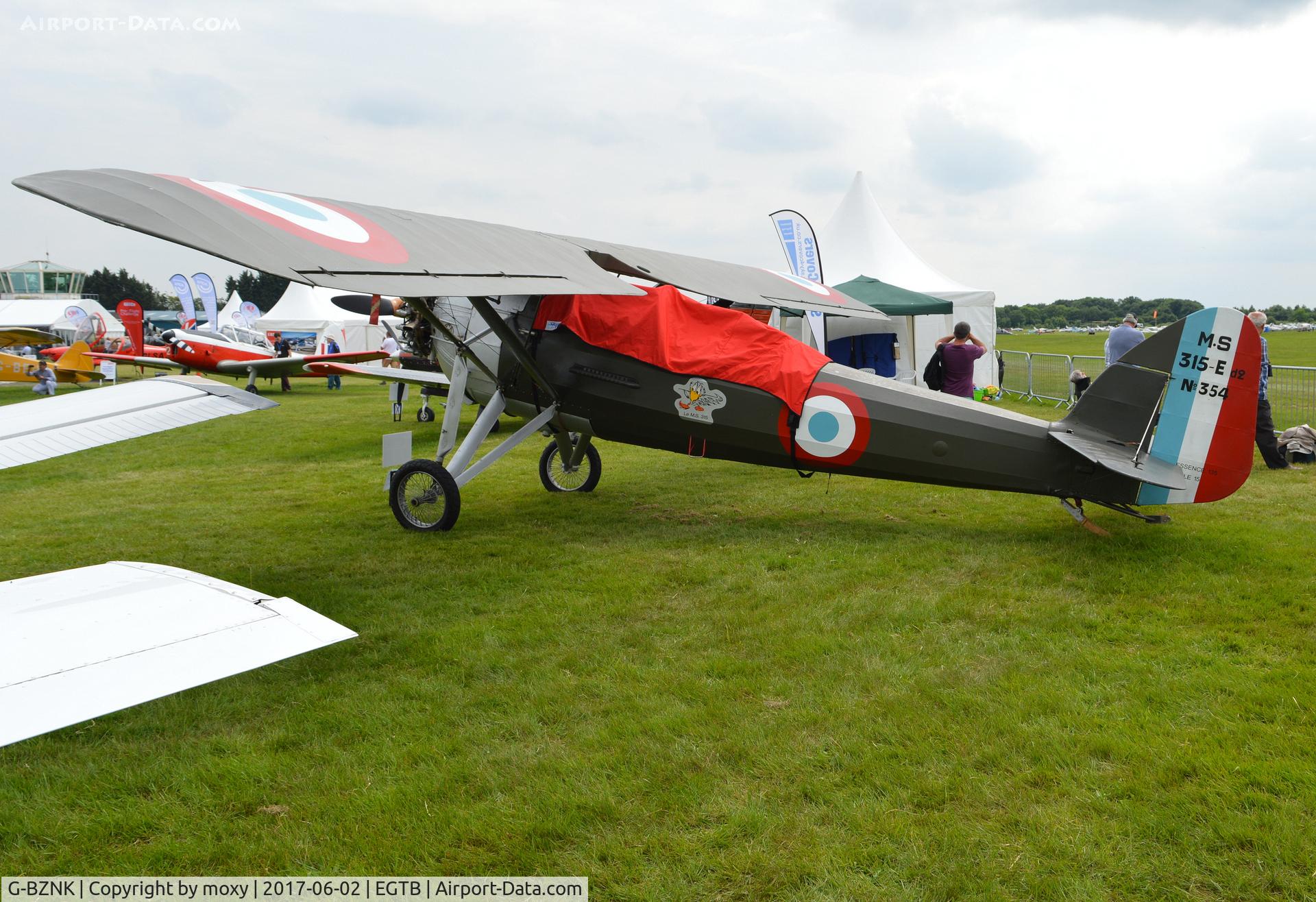 G-BZNK, 1932 Morane-Saulnier MS.315E-D2 C/N 354, Morane-Saulnier MS.315E-D2 at Wycombe Air Park.