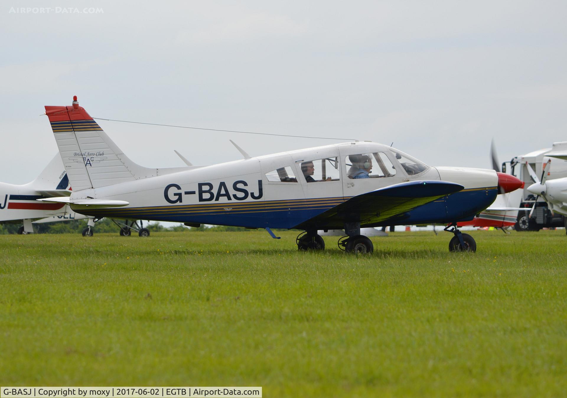 G-BASJ, 1972 Piper PA-28-180 Cherokee C/N 28-7305136, Piper PA-28-180 Cherokee at Wycombe Air Park.