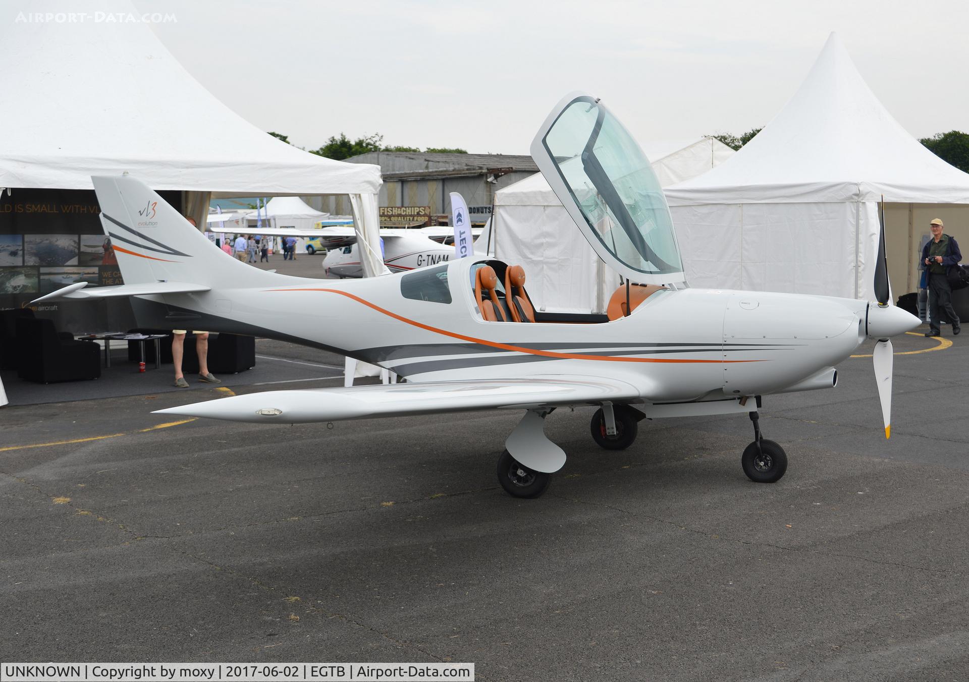 UNKNOWN, Miscellaneous Various C/N unknown, Aveko VL-3 Evolution at AeroExpo 2017, Wycombe Air Park.
