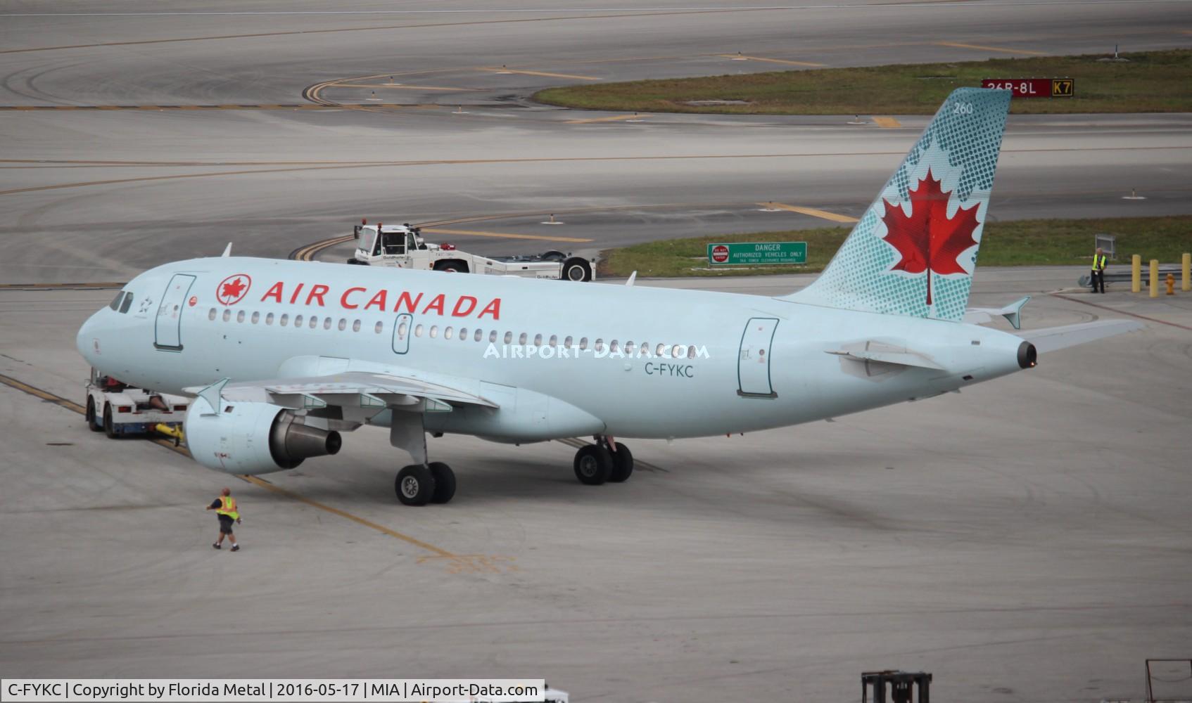 C-FYKC, 1997 Airbus A319-114 C/N 691, Air Canada