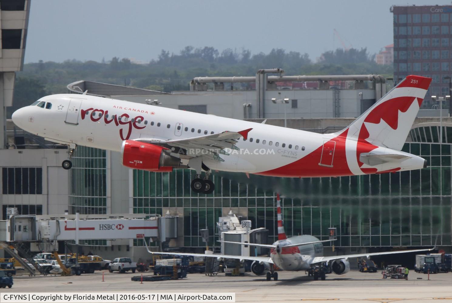 C-FYNS, 1997 Airbus A319-114 C/N 572, Rouge