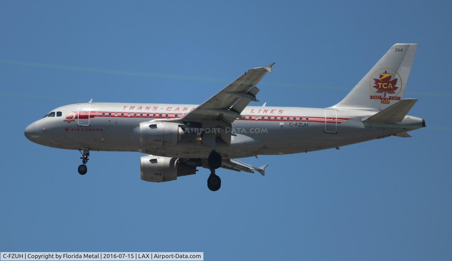 C-FZUH, 1997 Airbus A319-114 C/N 711, Air Canada TCA