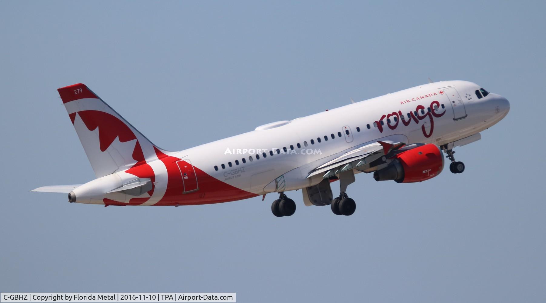 C-GBHZ, 1998 Airbus A319-114 C/N 813, Rouge