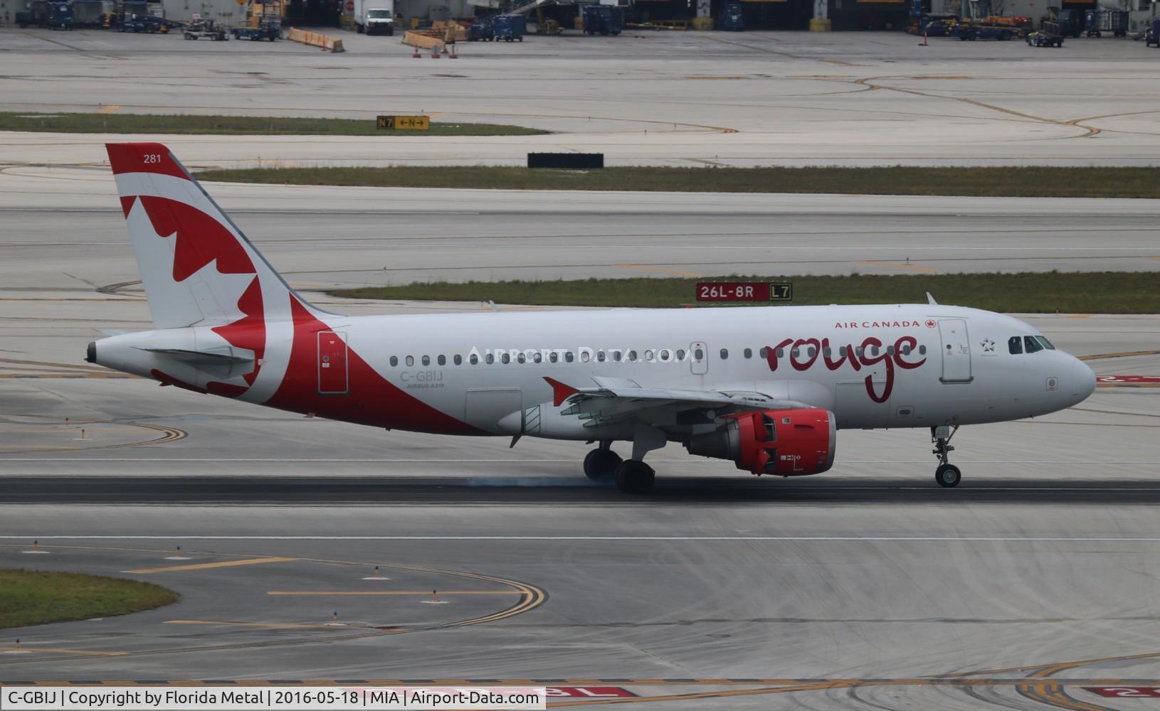 C-GBIJ, 1998 Airbus A319-114 C/N 829, Rouge