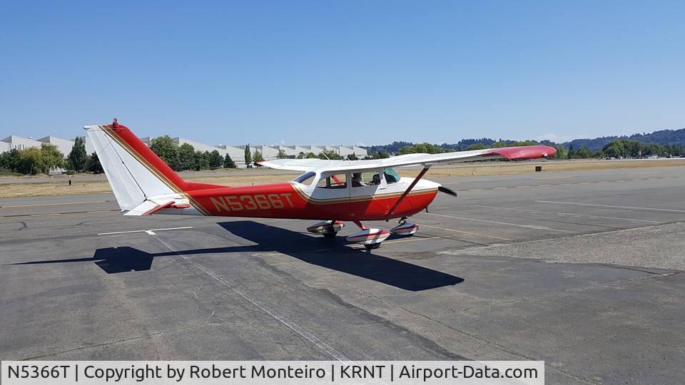 N5366T, 1964 Cessna 172E C/N 17251266, Photo taken at Renton, Wa summer 2016