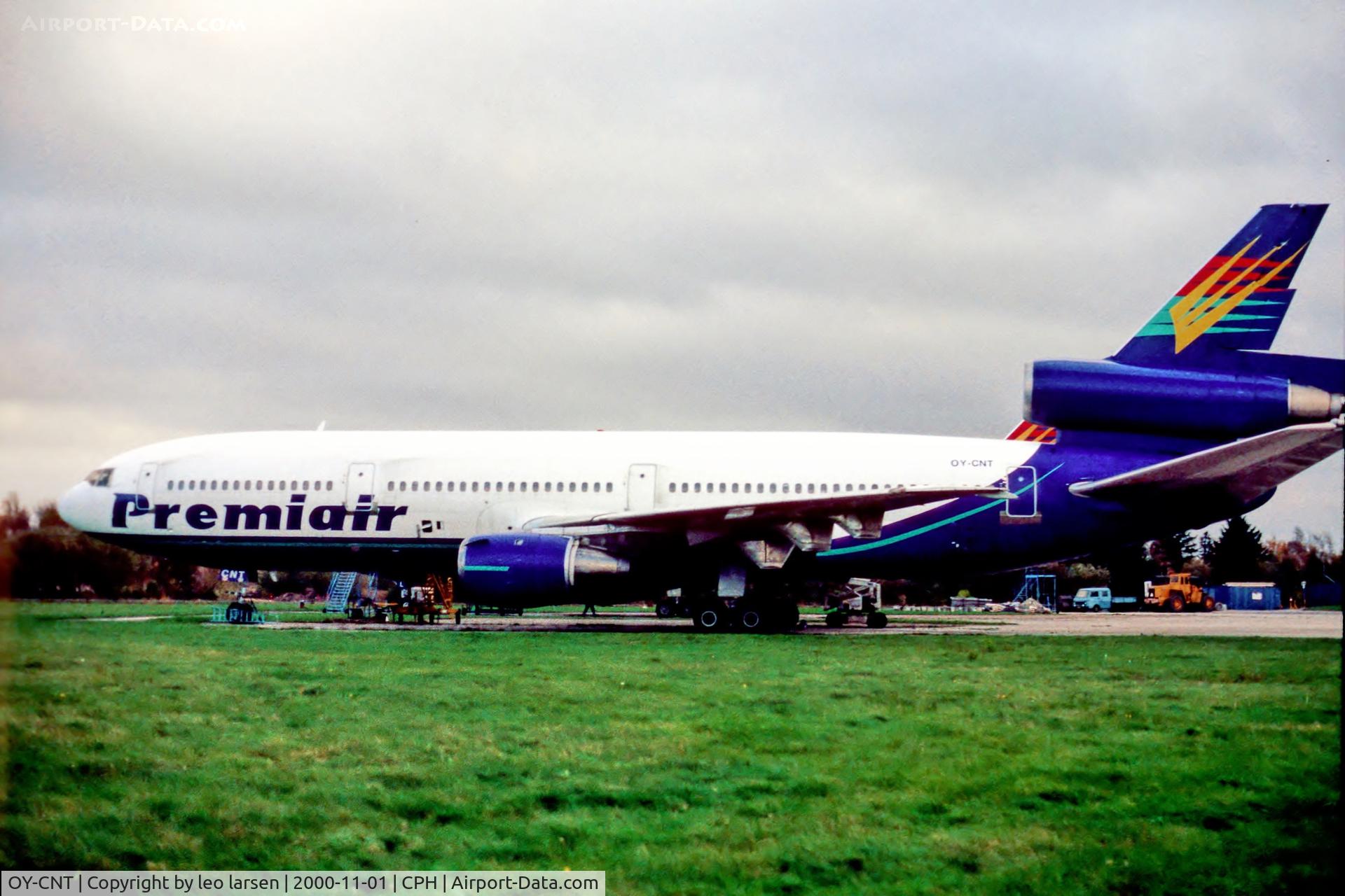 OY-CNT, 1980 Douglas DC-10-10 C/N 47833, Copenhagen 1.11.00