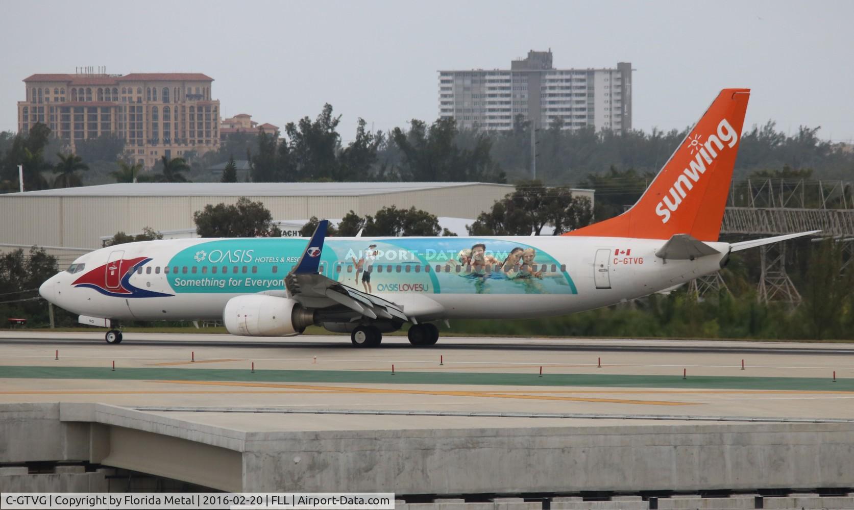 C-GTVG, 2007 Boeing 737-8Q8 C/N 30719, Sunwing