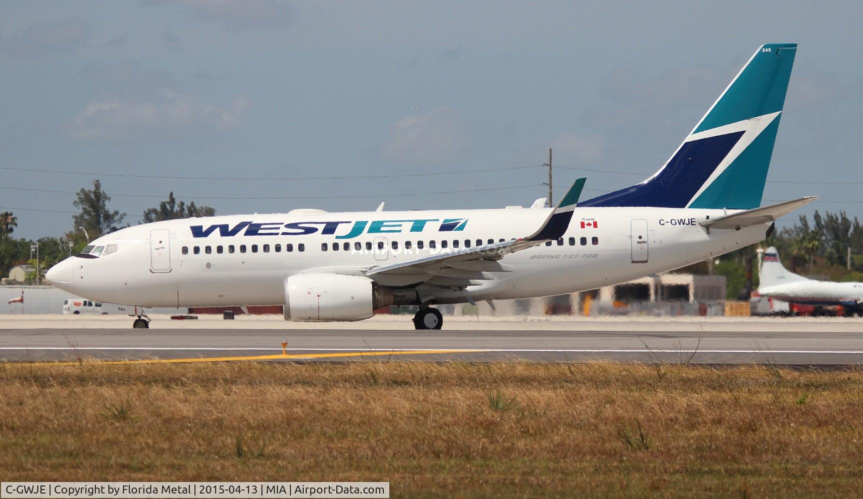 C-GWJE, 2007 Boeing 737-7CT C/N 35078, West Jet