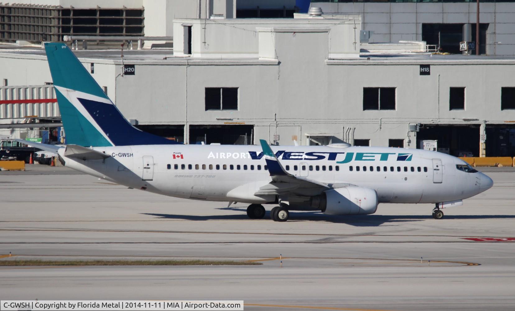 C-GWSH, 2002 Boeing 737-76N C/N 29886, West Jet