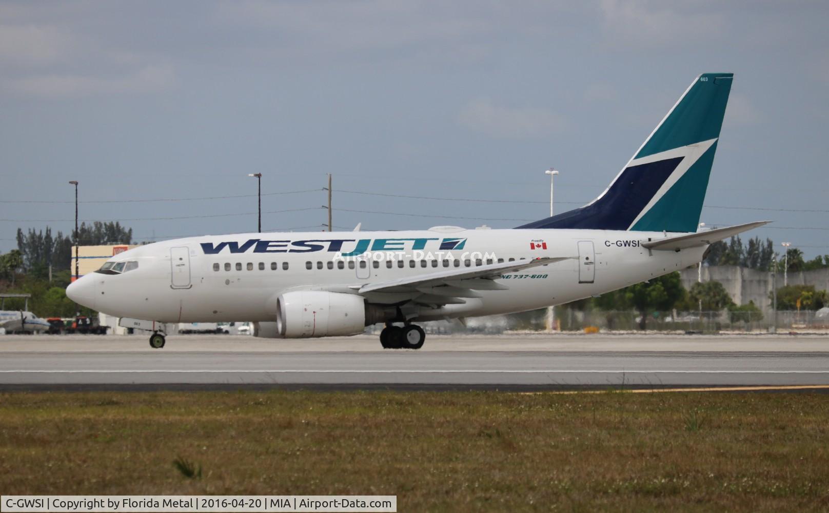 C-GWSI, 2005 Boeing 737-6CT C/N 34286, West Jet