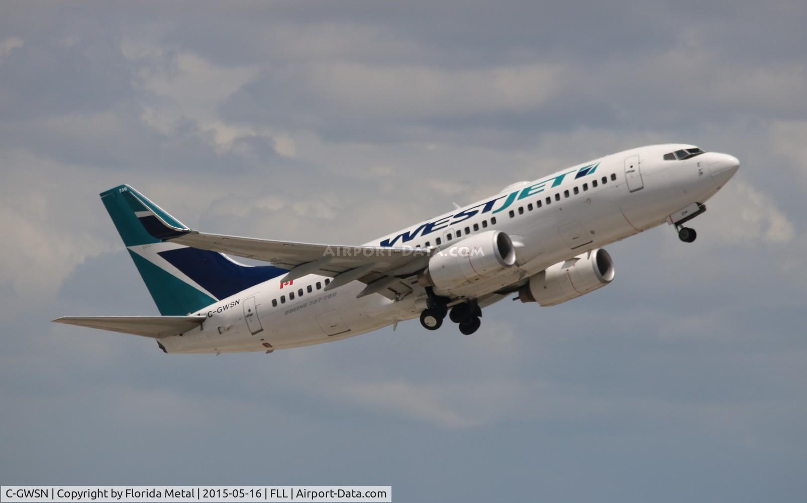 C-GWSN, 2009 Boeing 737-7CT C/N 37089, West Jet