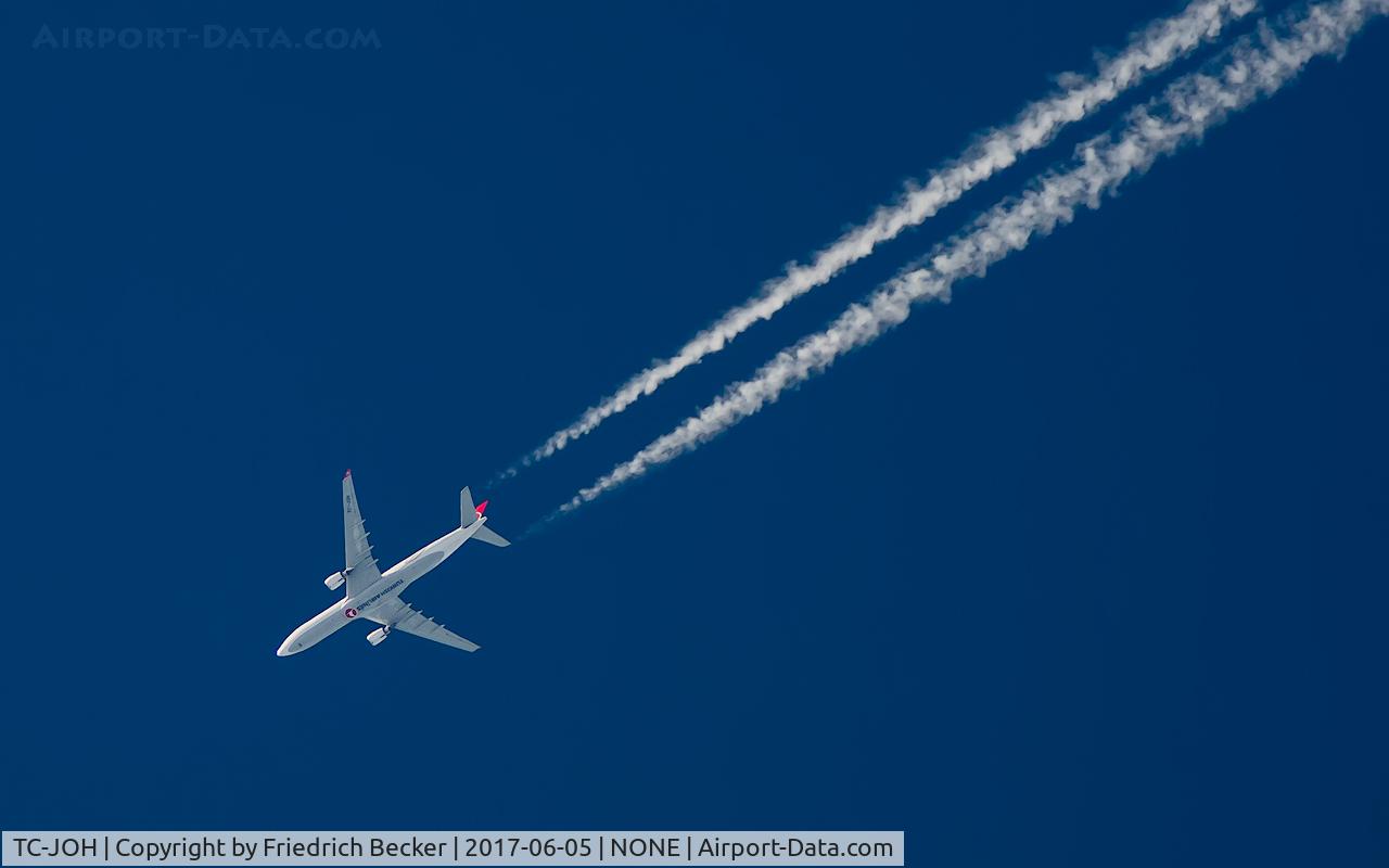 TC-JOH, 2015 Airbus A330-303 C/N 1622, cruising at 40.000ft as TK1827/THY3AY from IST to CDG