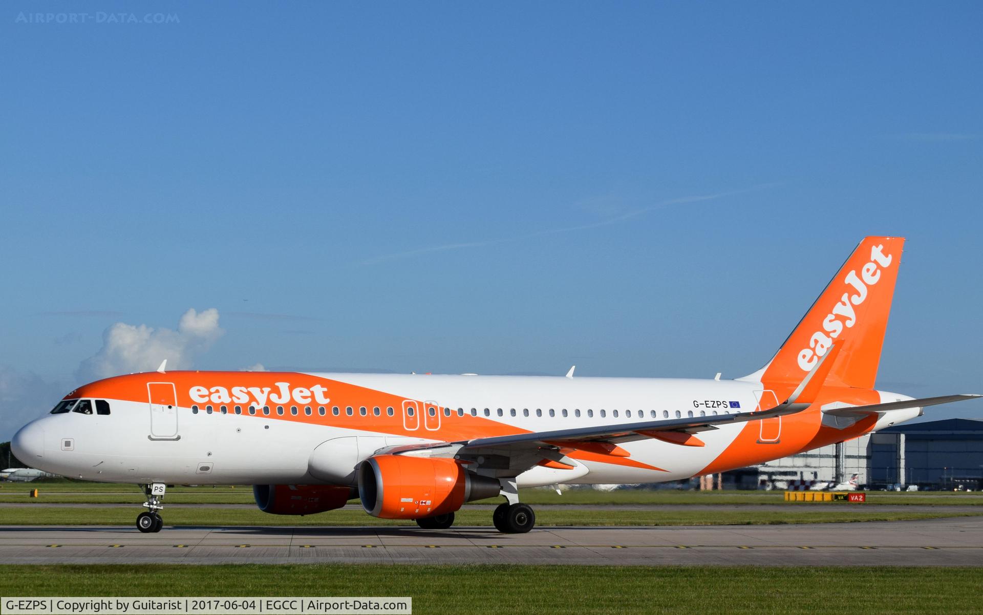 G-EZPS, 2016 Airbus A320-214 C/N 7410, At Manchester