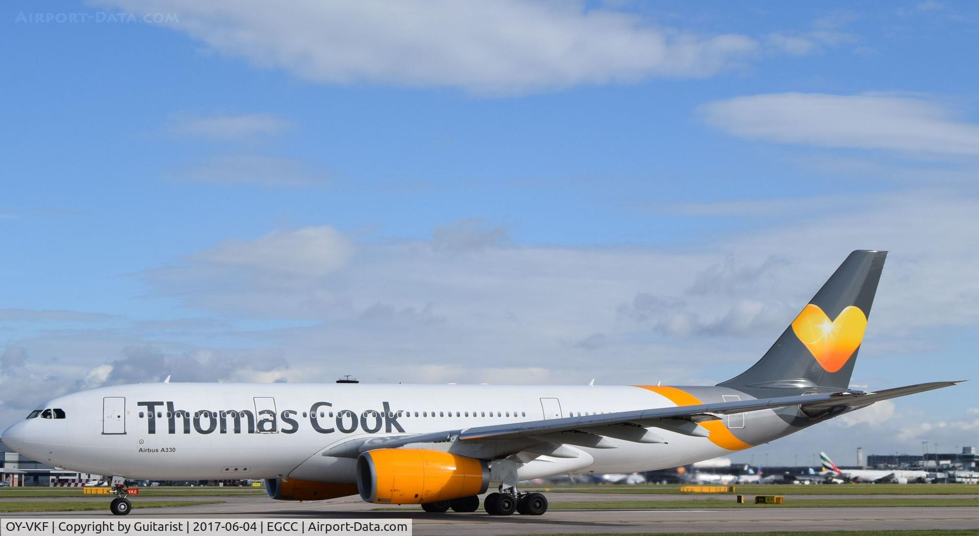 OY-VKF, 1999 Airbus A330-243 C/N 309, At Manchester