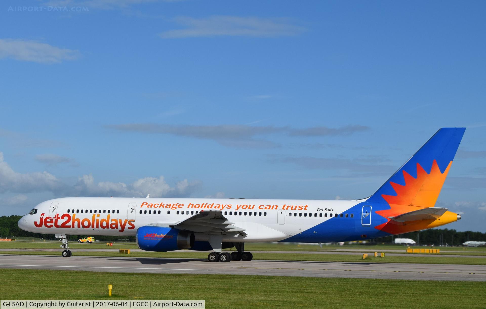 G-LSAD, 1989 Boeing 757-236 C/N 24397, At Manchester