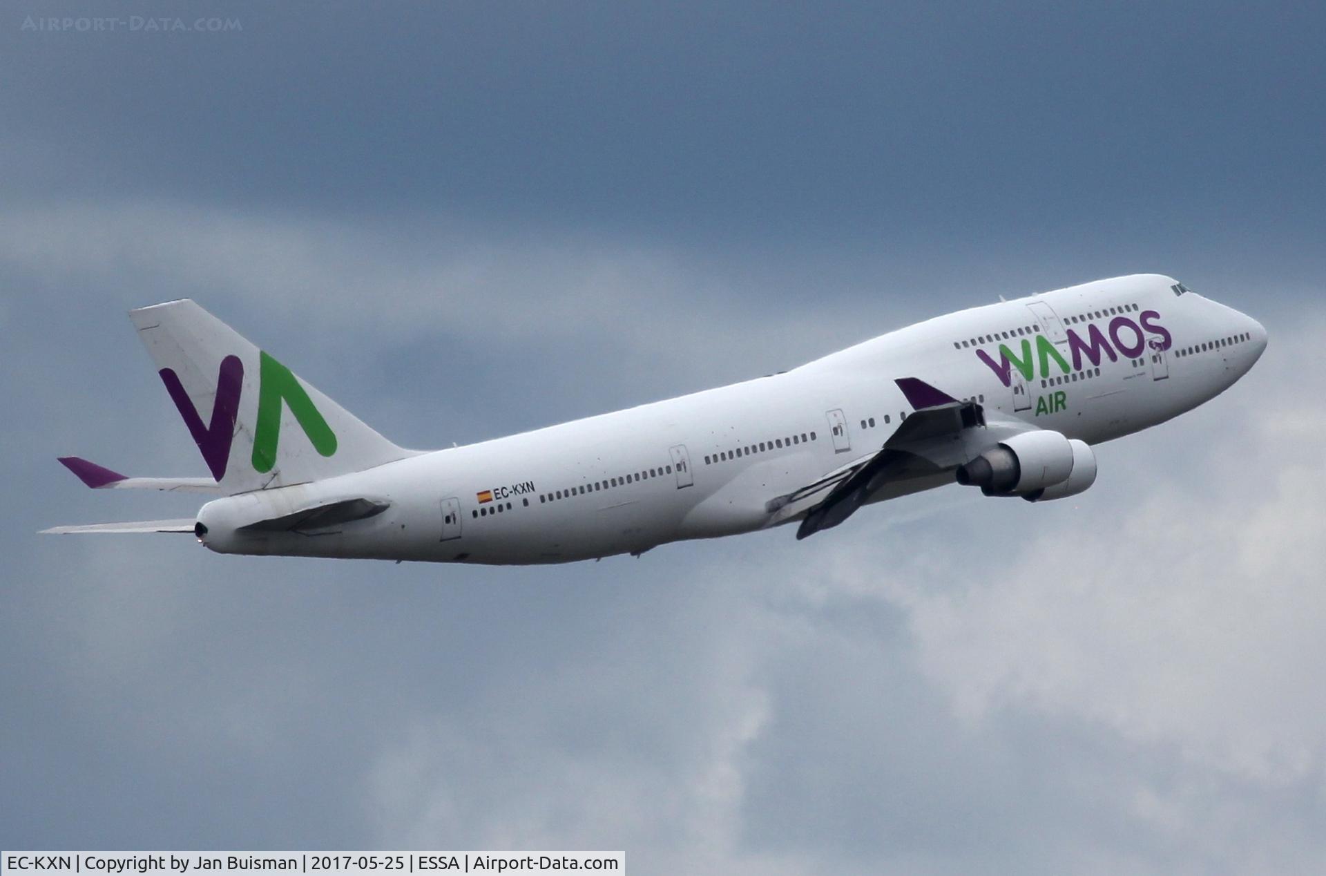 EC-KXN, 1994 Boeing 747-4H6 C/N 25703, Wamos Air