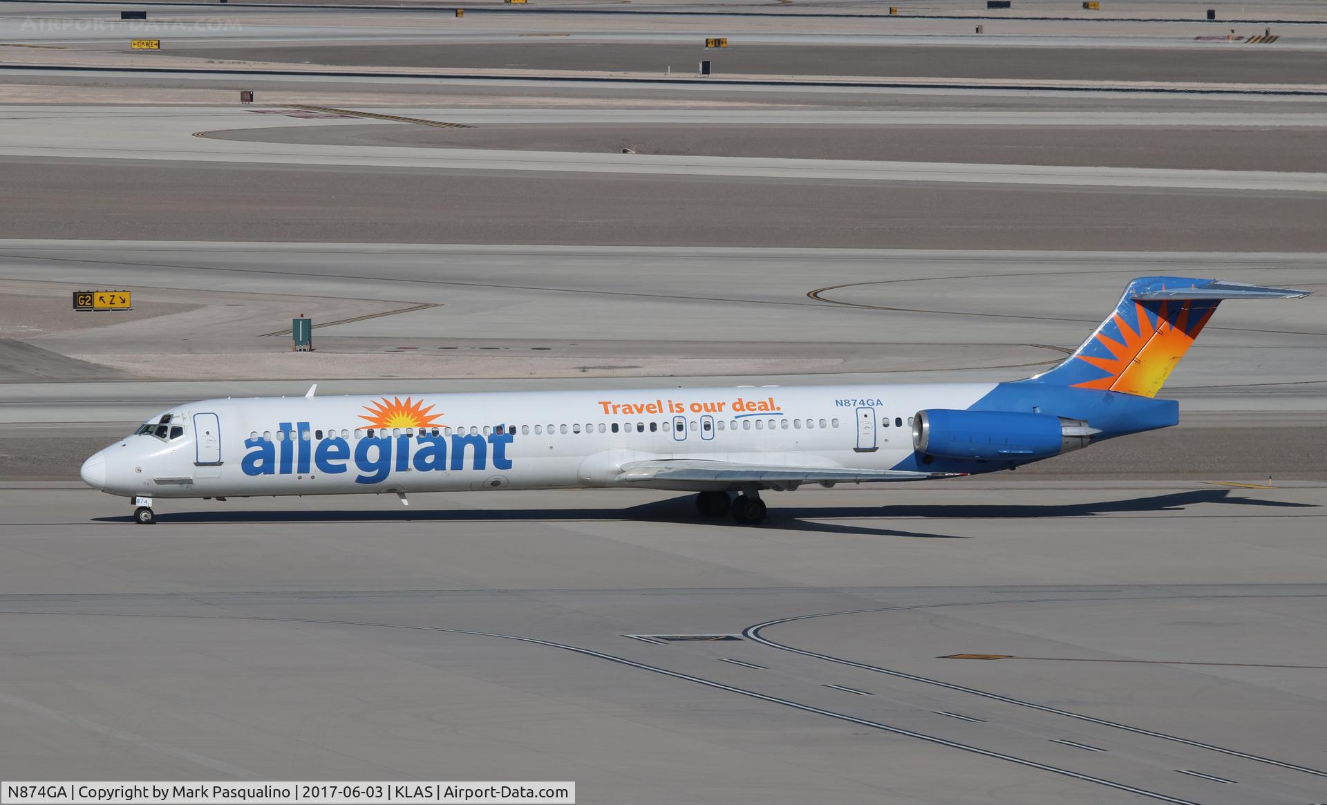 N874GA, 1987 McDonnell Douglas MD-83 (DC-9-83) C/N 49643, MD-83