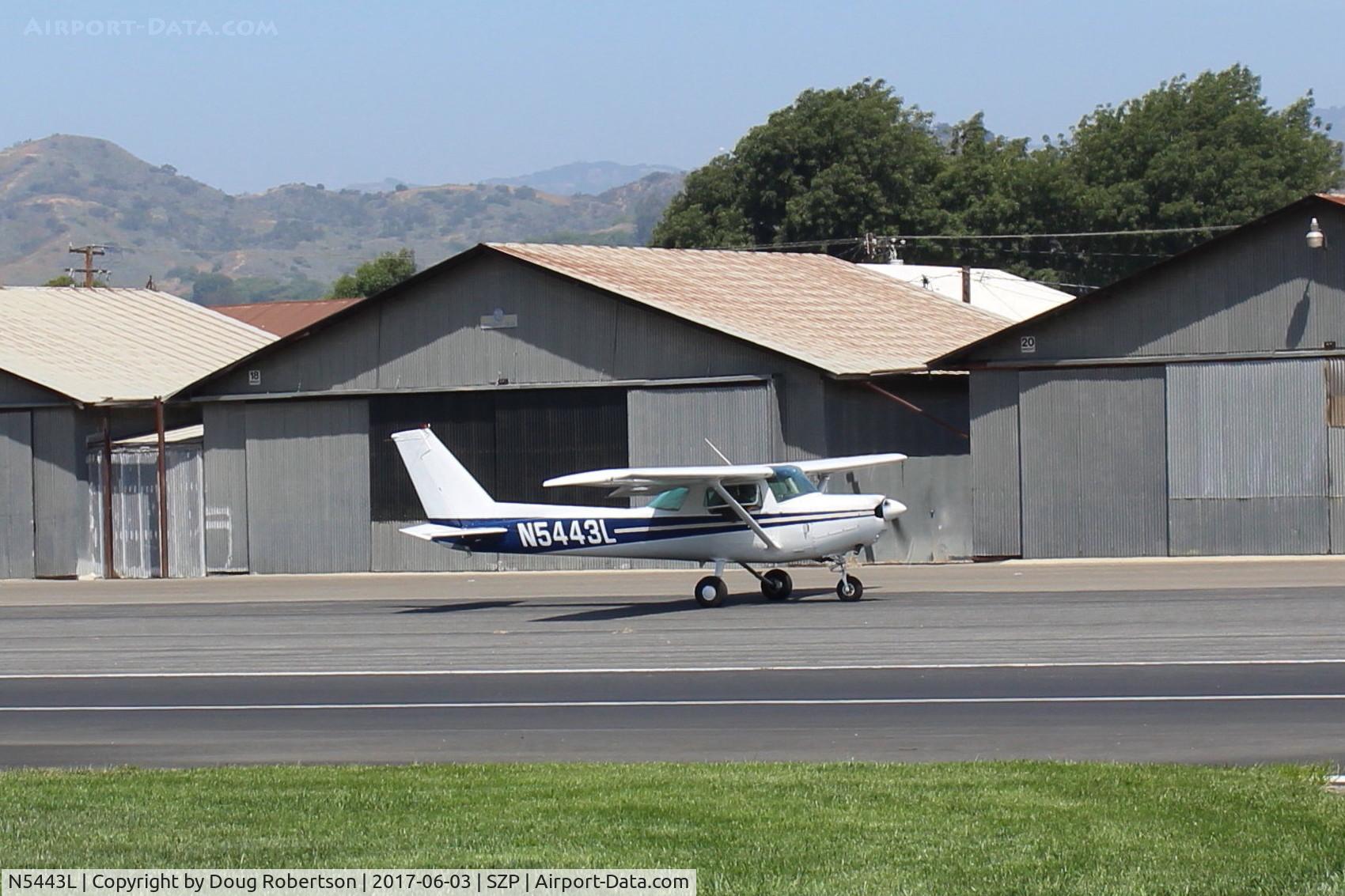 N5443L, 1980 Cessna 152 C/N 15284315, 1980 Cessna 152, Lycoming O-235 115 Hp, taxi back