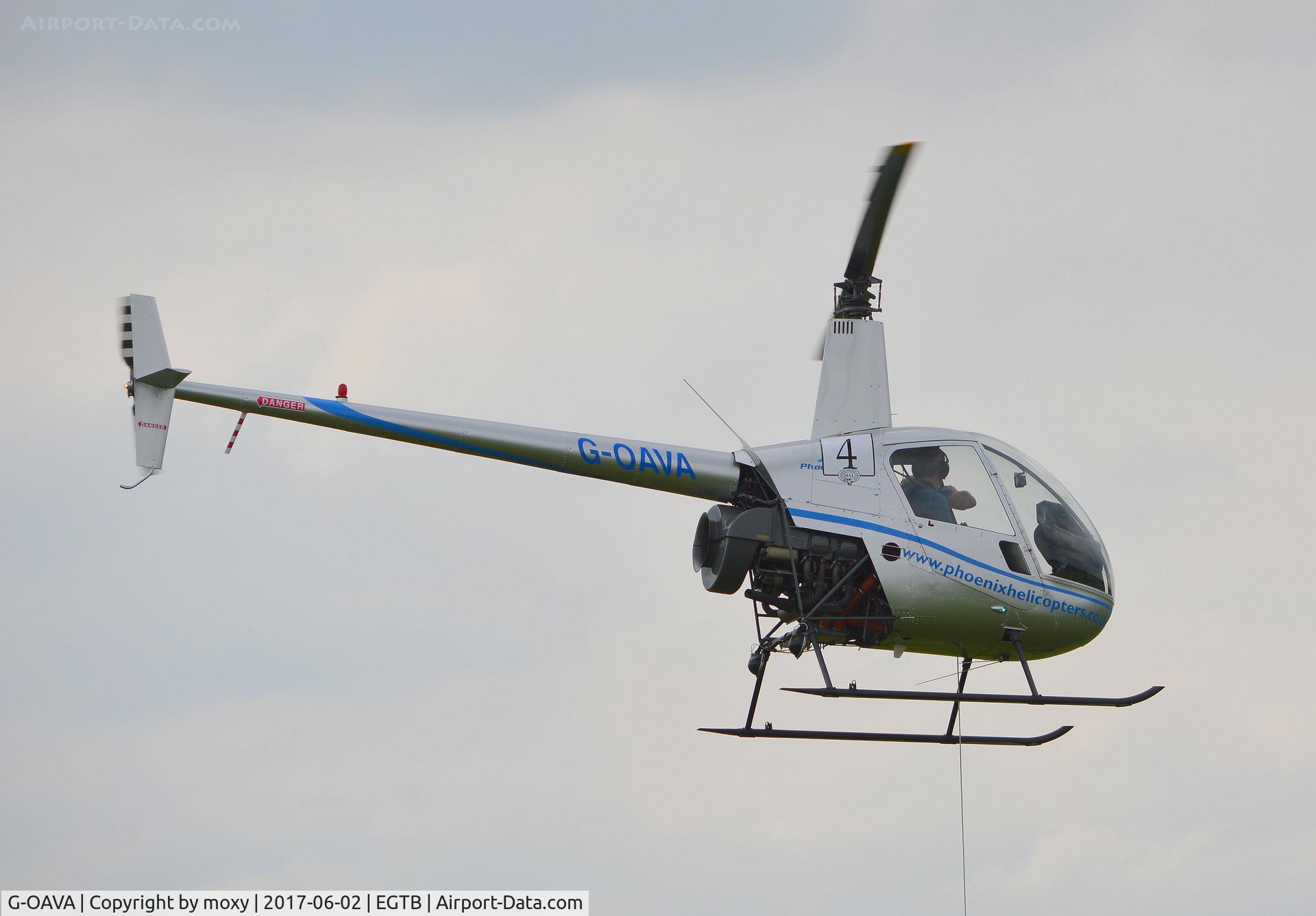 G-OAVA, 2002 Robinson R22 Beta C/N 3303, Robinson R22 Beta at Wycombe Air Park.