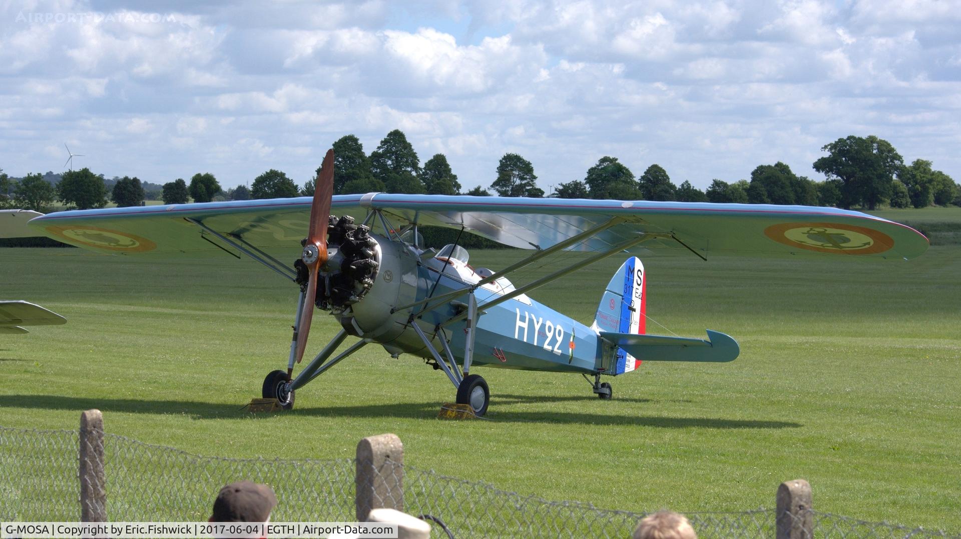 G-MOSA, 1952 Morane-Saulnier MS.317 C/N 351, 3. G-MOSA at Shuttleworth Collection's 'Fly Navy,' June 2017.