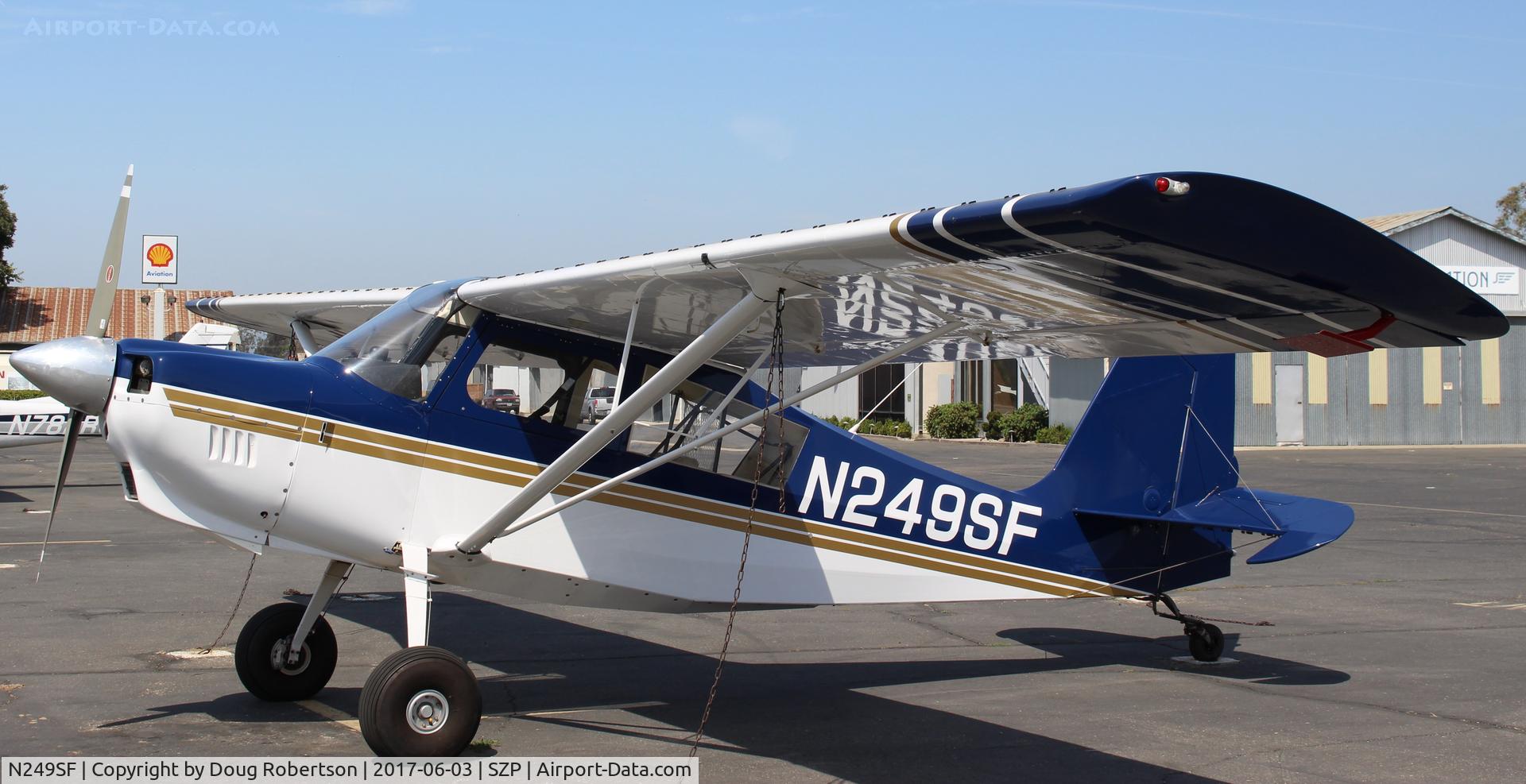 N249SF, 2000 American Champion 8GCBC Scout C/N 418-2000, 2000 American Champion 8GCBC SCOUT, Lycoming O-360-C1G 180 Hp, on transient ramp