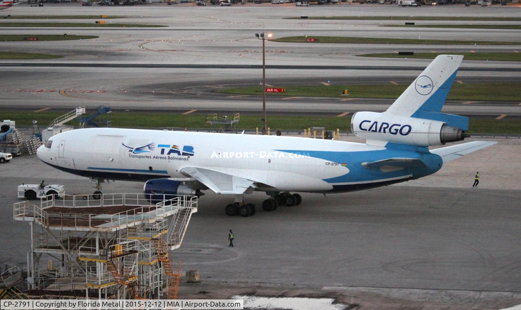 CP-2791, 1988 McDonnell Douglas MD-10-30F C/N 48312, TAB Bolivian MD-10-30F